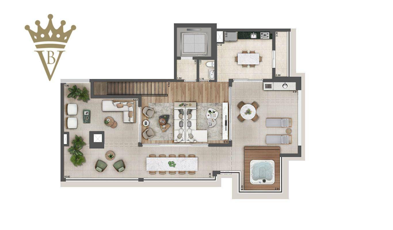 Apartamento à venda com 4 quartos, 322m² - Foto 15