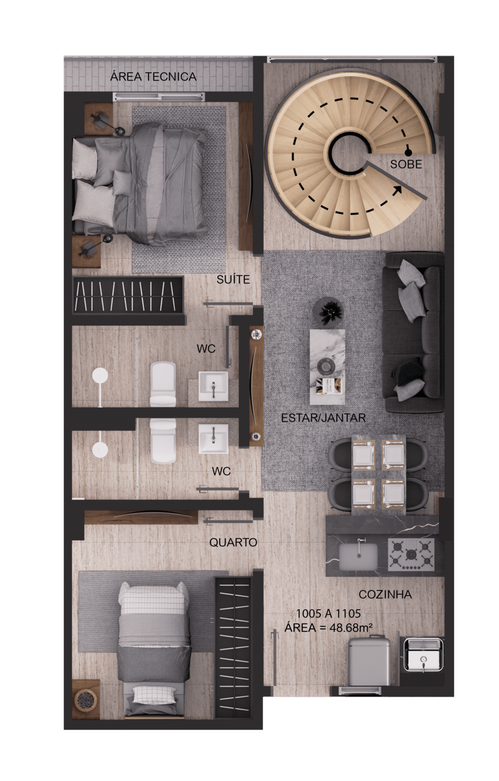 Apartamento à venda com 2 quartos, 11417m² - Foto 40