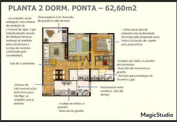 Apartamento à venda com 2 quartos, 62m² - Foto 29