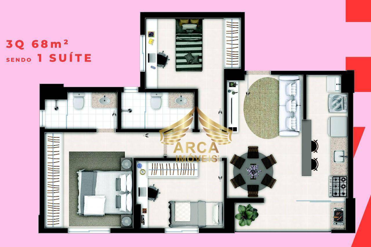 Apartamento à venda com 2 quartos, 68m² - Foto 33