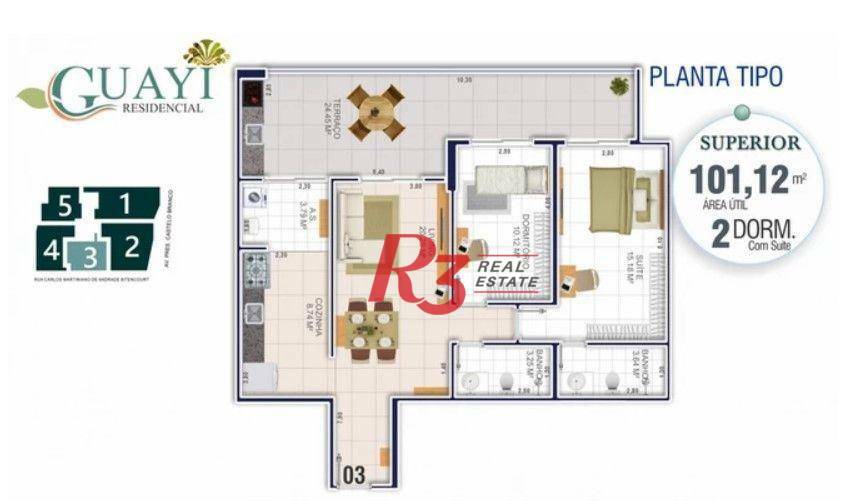 Apartamento à venda com 2 quartos, 101m² - Foto 19