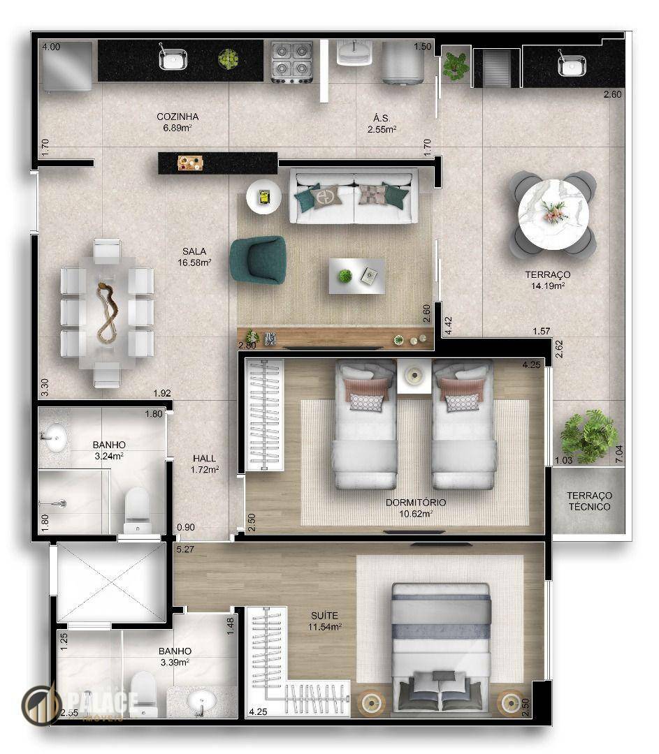 Apartamento à venda com 2 quartos, 78m² - Foto 59