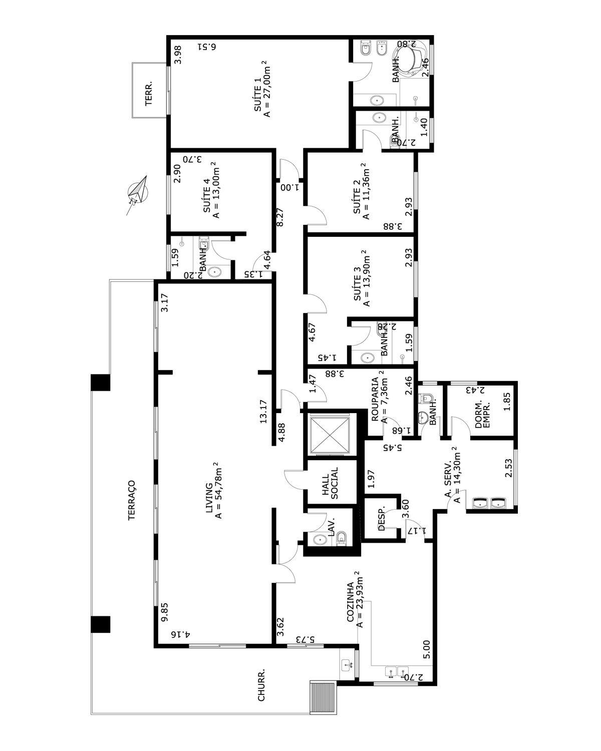 Apartamento à venda com 4 quartos, 298m² - Foto 12