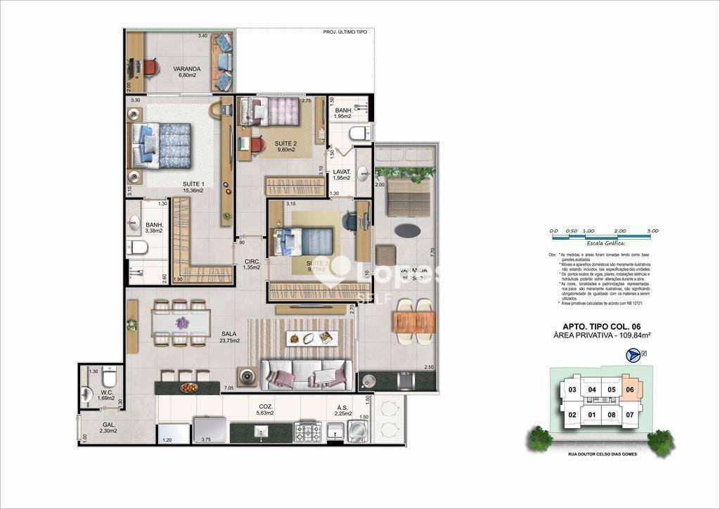 Apartamento à venda com 3 quartos, 109m² - Foto 24