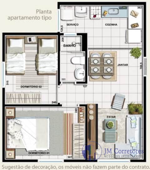 Apartamento à venda com 2 quartos, 45m² - Foto 12