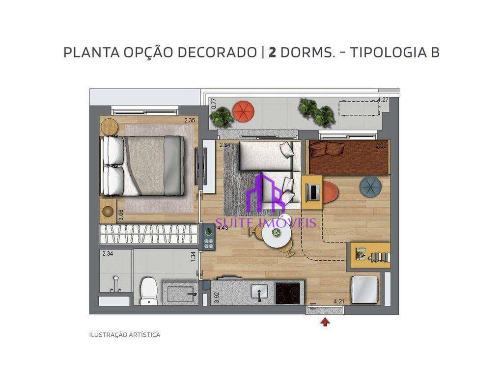 Apartamento à venda com 2 quartos, 41m² - Foto 21