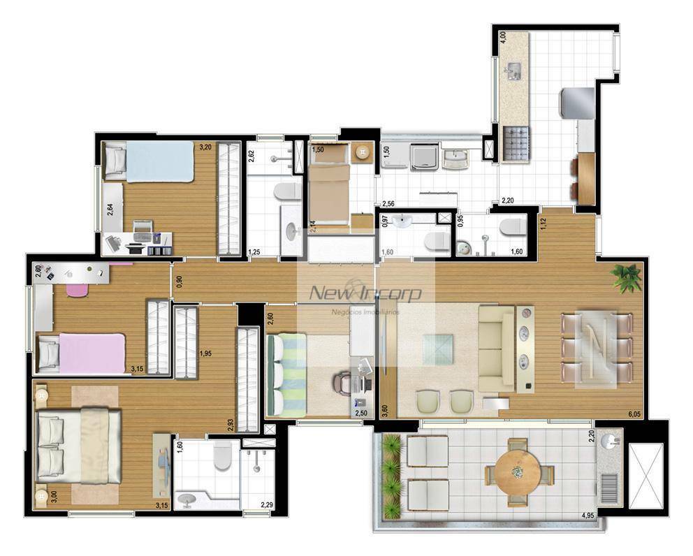 Apartamento à venda com 3 quartos, 124m² - Foto 38