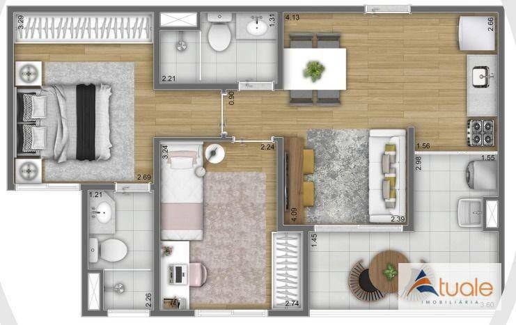 Apartamento à venda com 2 quartos, 54m² - Foto 25