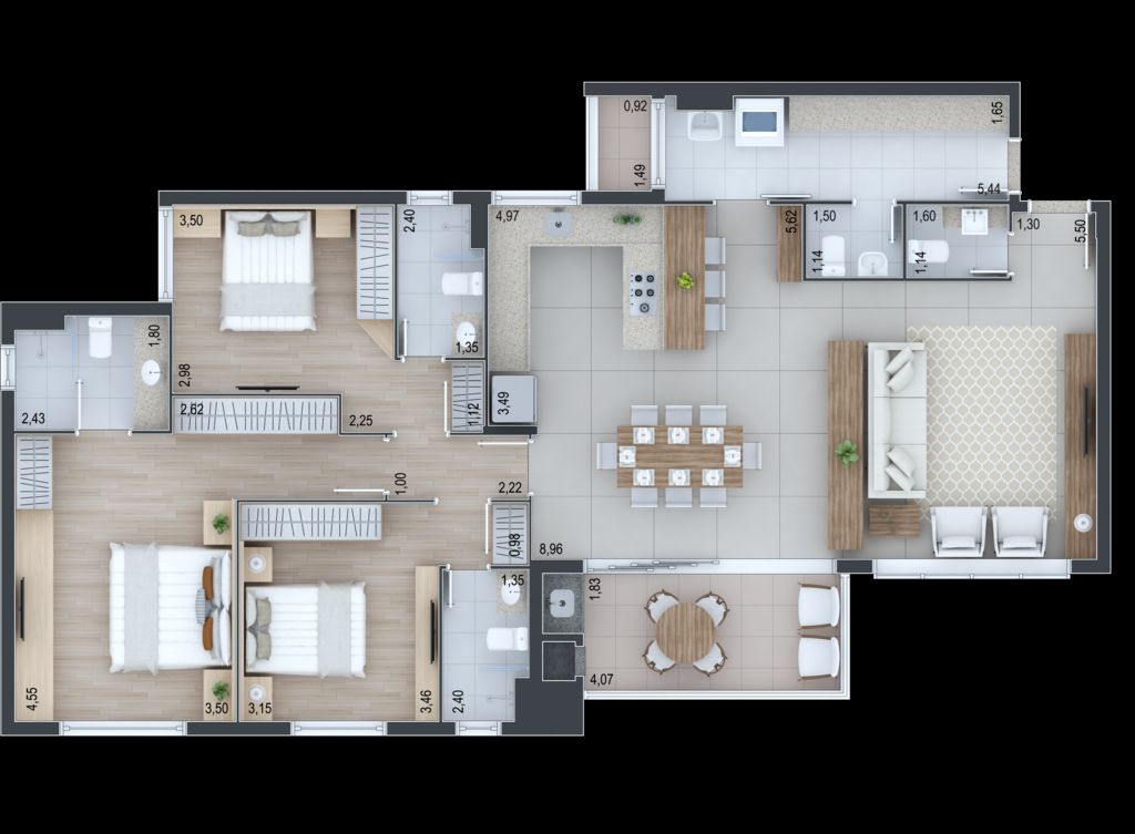 Apartamento à venda com 3 quartos, 171m² - Foto 40