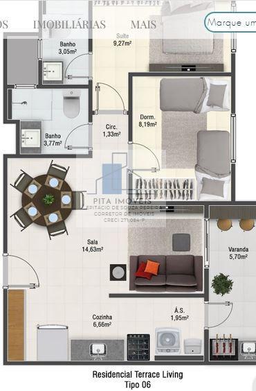 Apartamento à venda com 2 quartos, 62m² - Foto 13