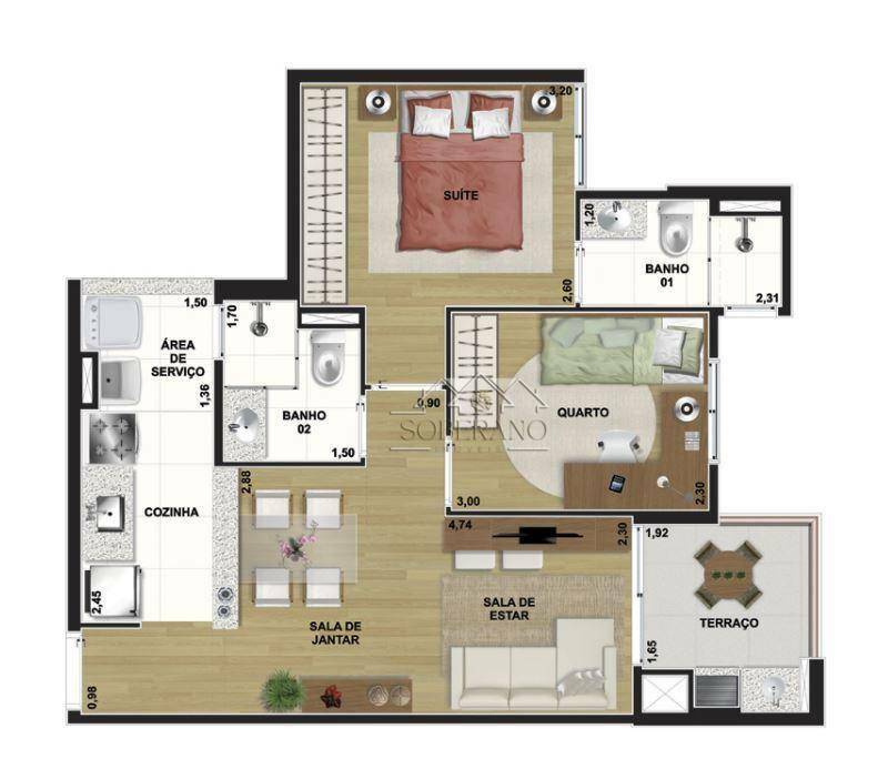 Apartamento à venda com 2 quartos, 53m² - Foto 21