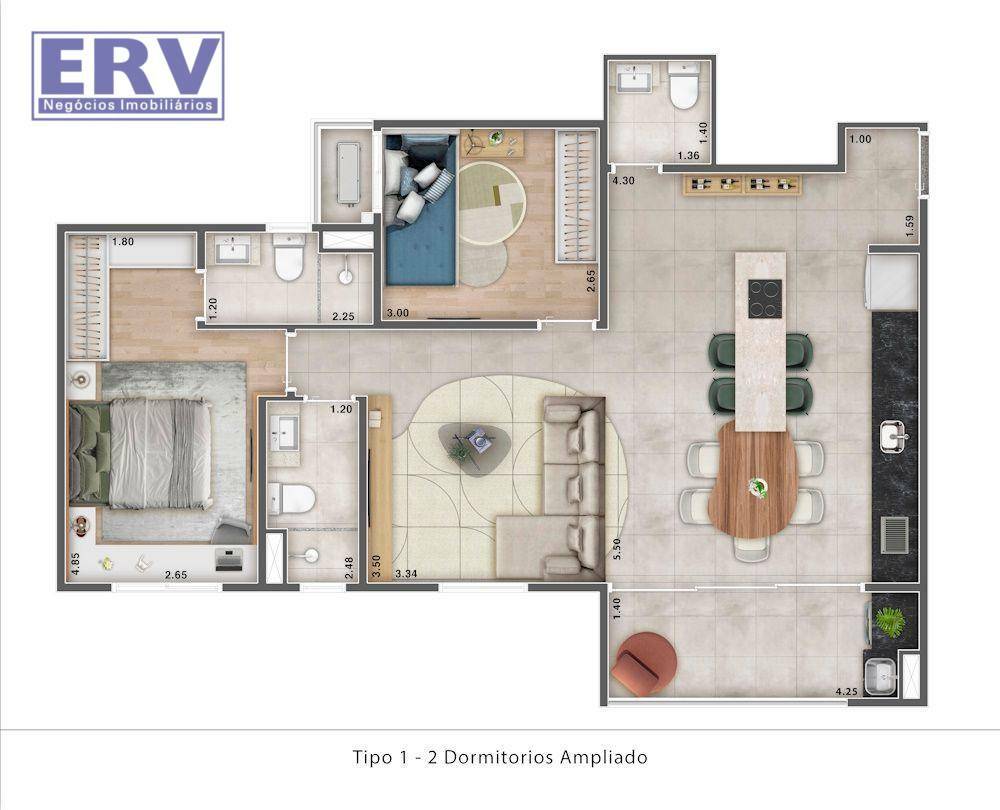 Apartamento à venda com 2 quartos, 66m² - Foto 51