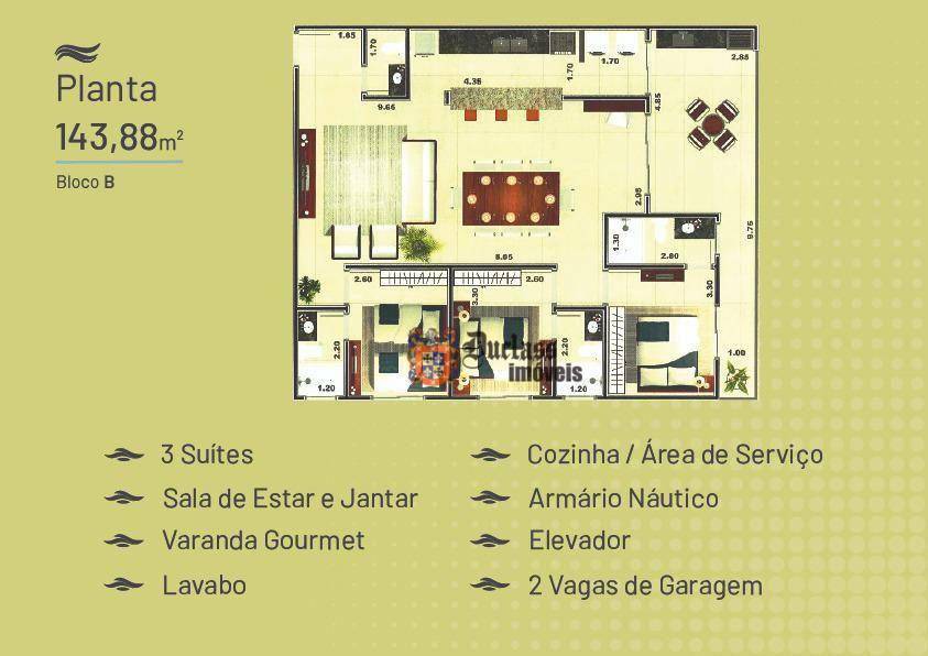 Apartamento à venda com 3 quartos, 143m² - Foto 17