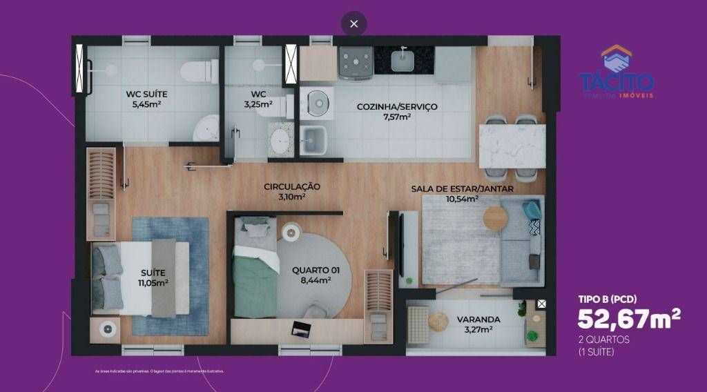 Apartamento à venda com 2 quartos, 50m² - Foto 14