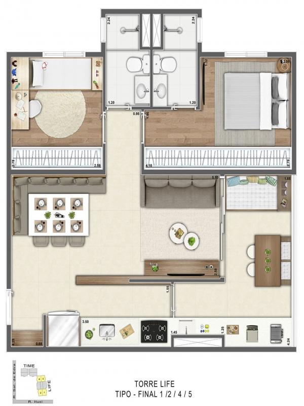 Apartamento à venda com 2 quartos, 57m² - Foto 25