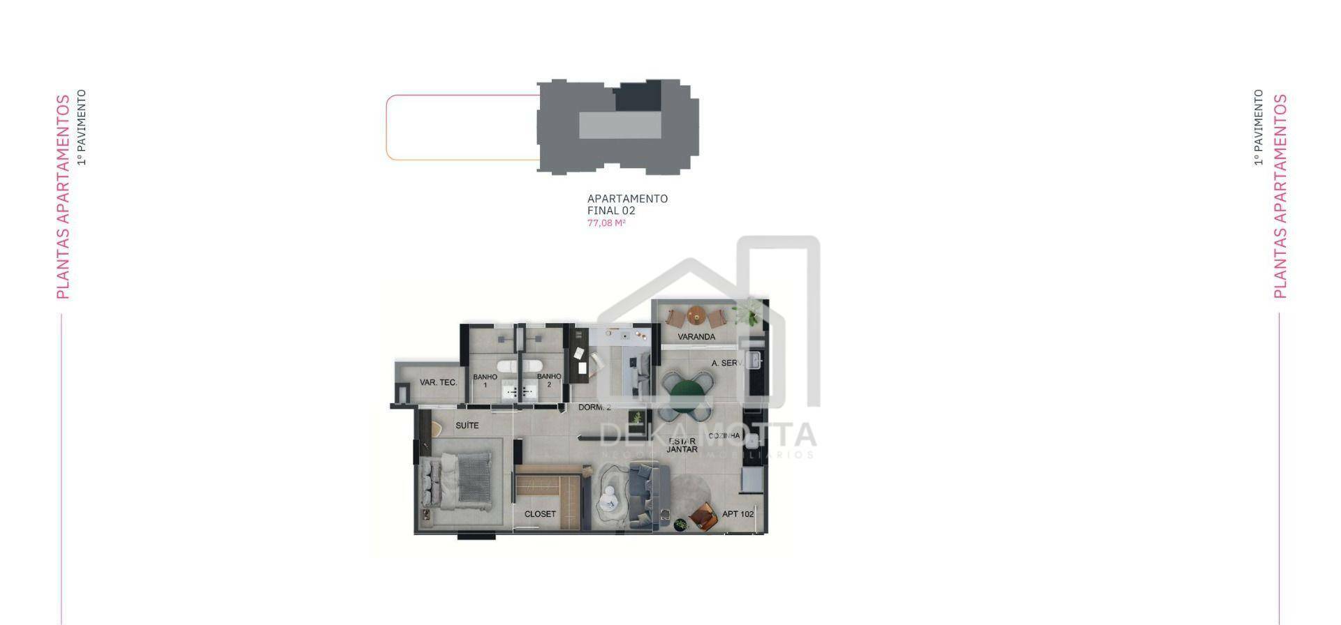 Apartamento à venda com 2 quartos, 77m² - Foto 30