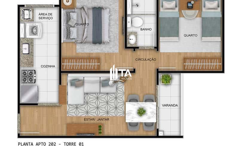 Apartamento à venda com 2 quartos, 47m² - Foto 25