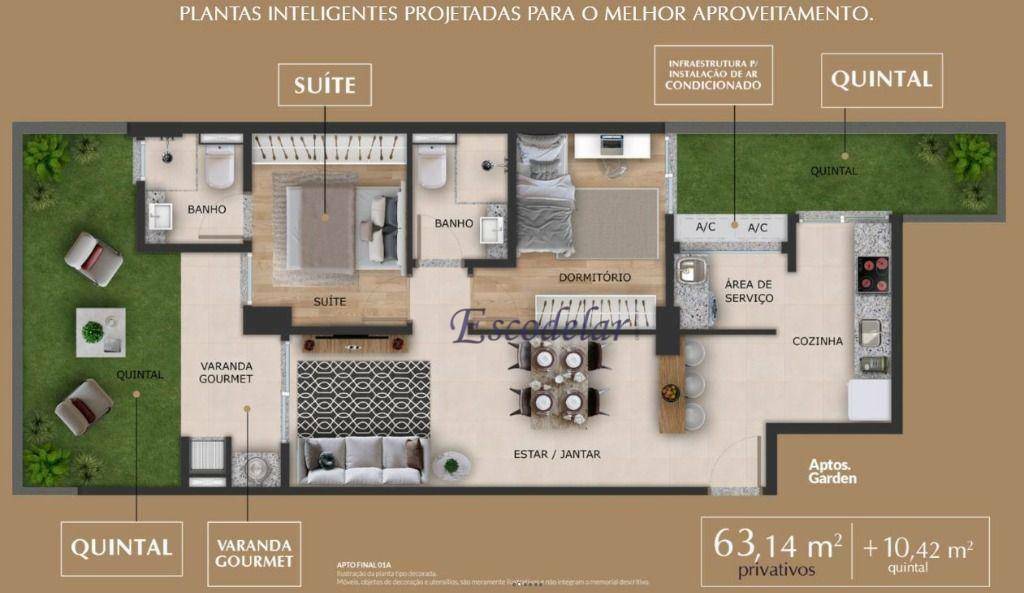 Apartamento à venda com 2 quartos, 73m² - Foto 3