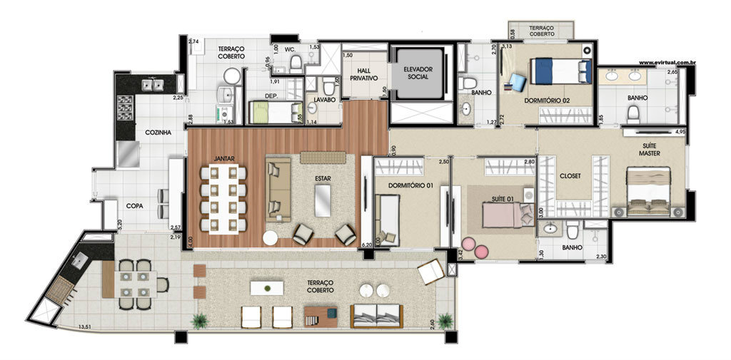 Apartamento à venda com 3 quartos, 272m² - Foto 10