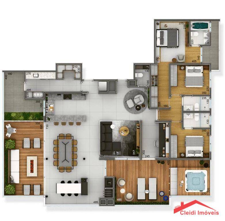 Apartamento à venda com 3 quartos, 216m² - Foto 20