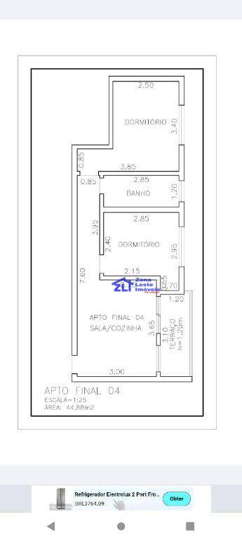 Apartamento à venda com 2 quartos, 44m² - Foto 11