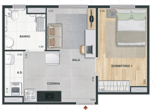 Apartamento à venda com 2 quartos, 34m² - Foto 31