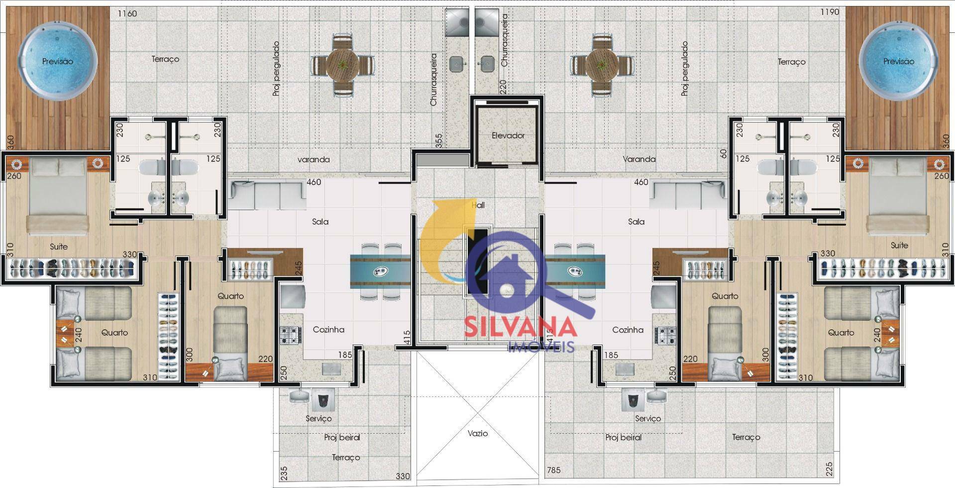 Apartamento à venda com 3 quartos, 58m² - Foto 3