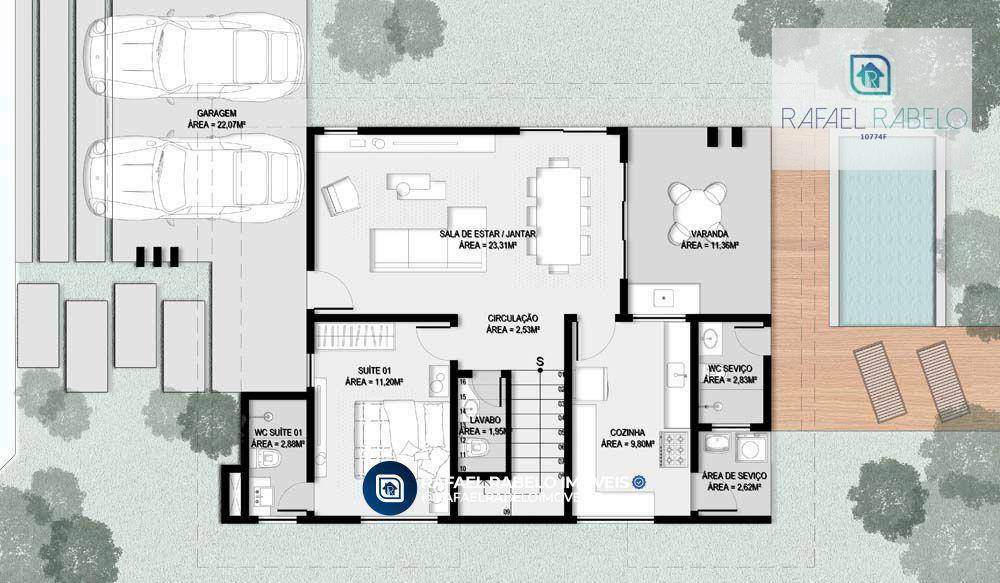 Casa de Condomínio à venda com 4 quartos, 190m² - Foto 3