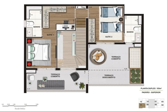 Apartamento à venda com 2 quartos, 107m² - Foto 3