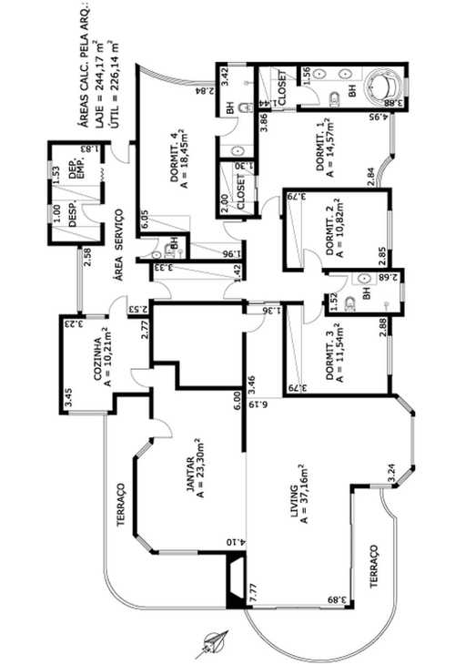 Apartamento à venda com 4 quartos, 229m² - Foto 3