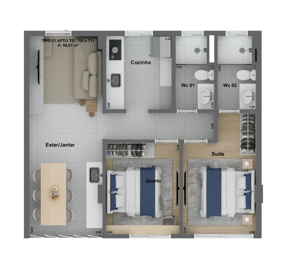 Apartamento à venda com 3 quartos, 12065m² - Foto 17