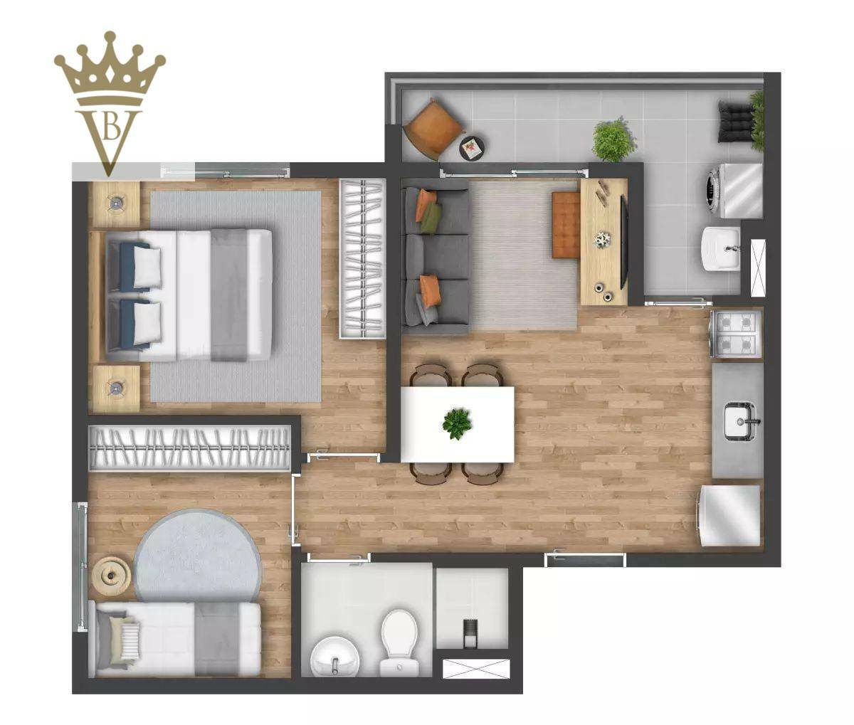 Apartamento à venda com 2 quartos, 42m² - Foto 6