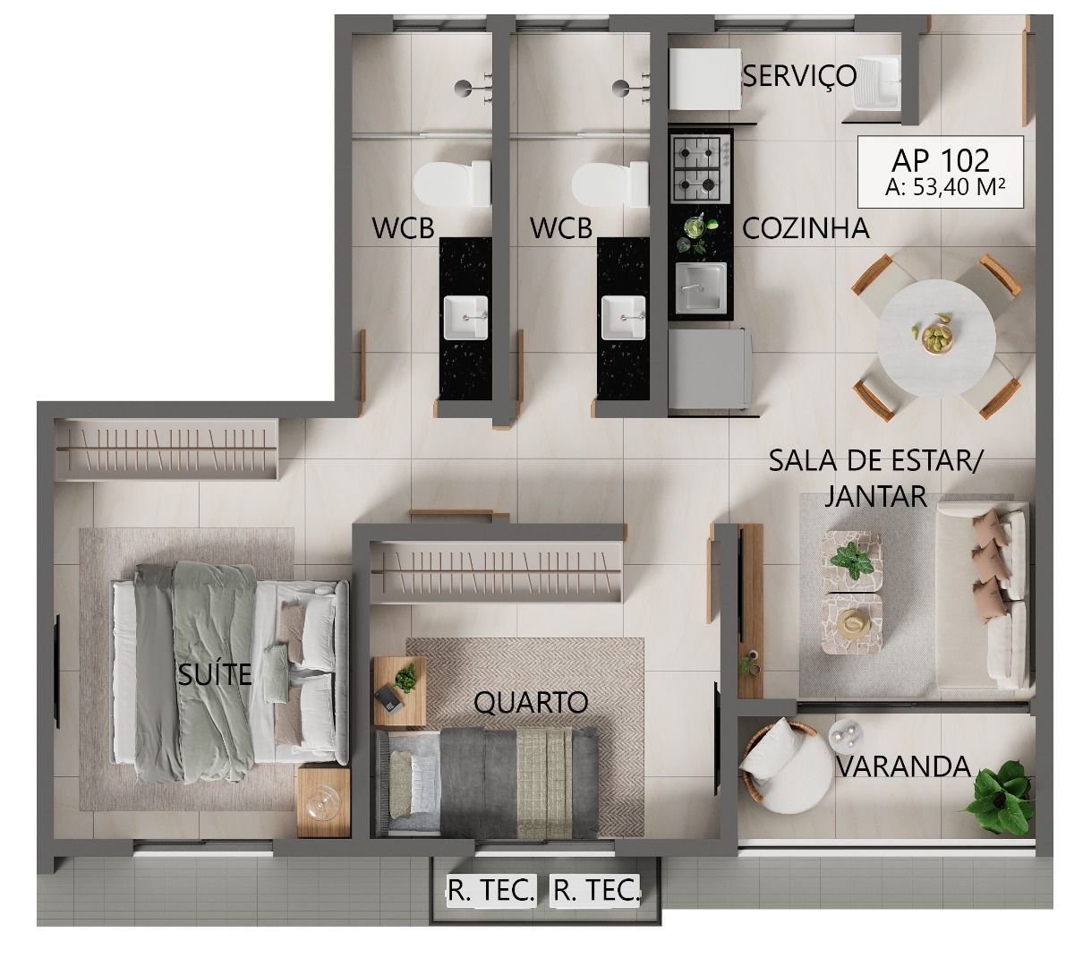 Apartamento à venda com 2 quartos, 62m² - Foto 10