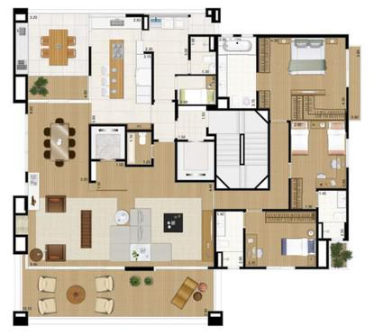 Apartamento à venda com 4 quartos, 240m² - Foto 6