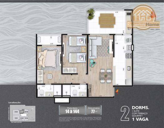 Apartamento à venda com 2 quartos, 77m² - Foto 23