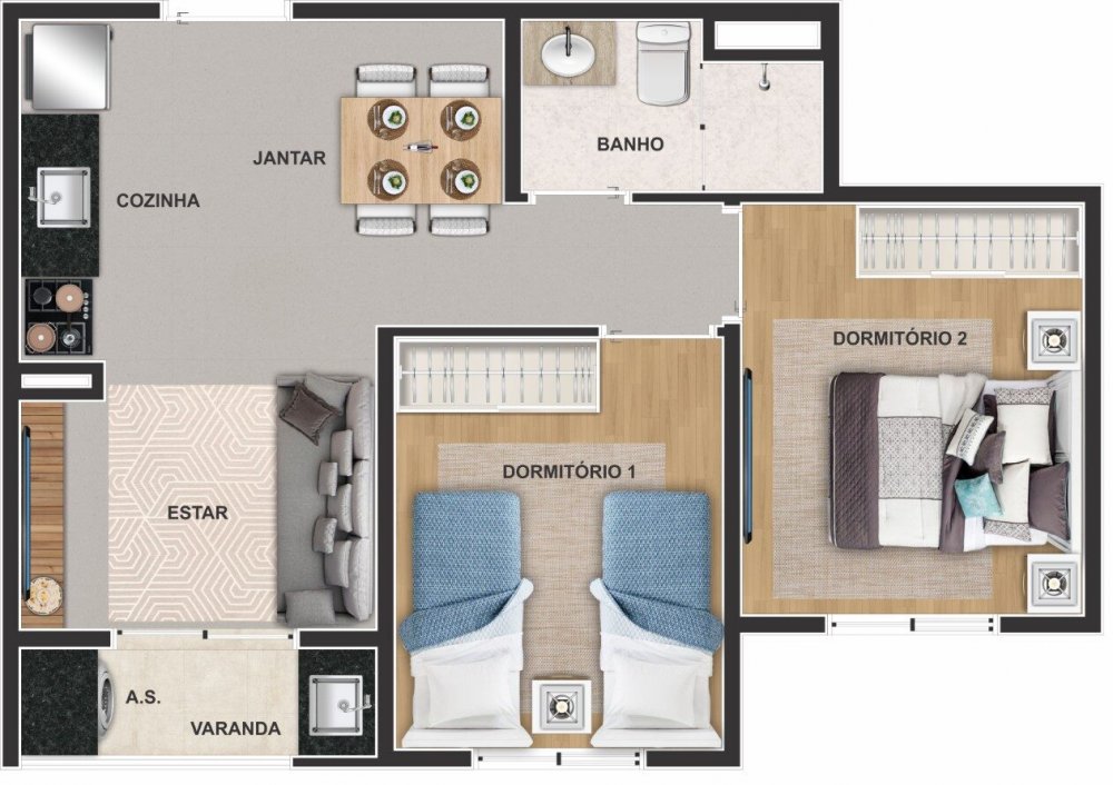 Apartamento à venda com 2 quartos, 39m² - Foto 34