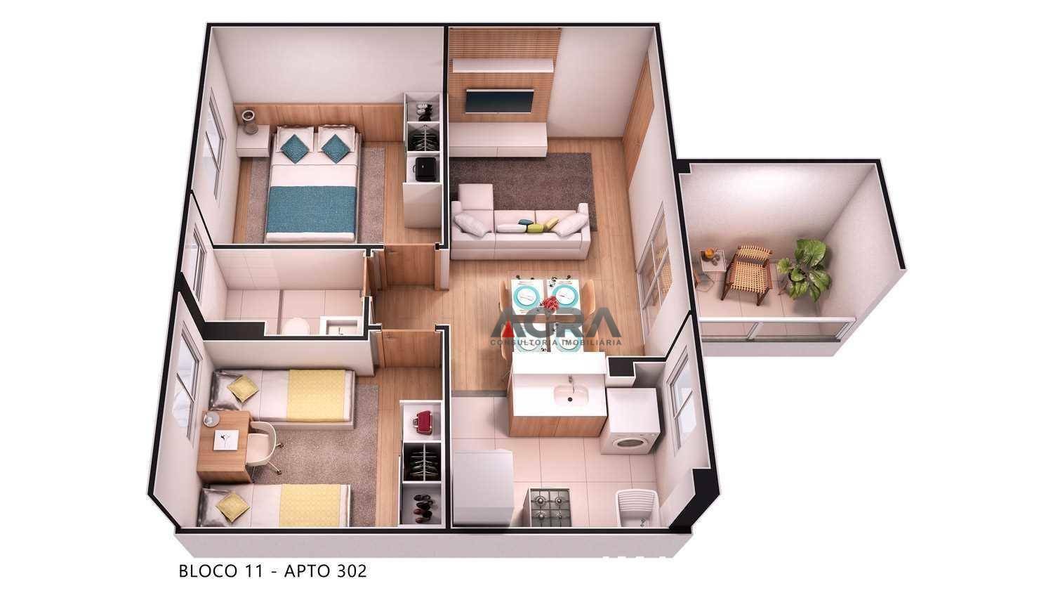 Apartamento à venda com 2 quartos, 44m² - Foto 7