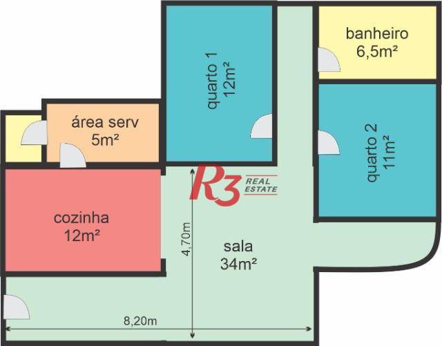 Apartamento à venda com 2 quartos, 101m² - Foto 5