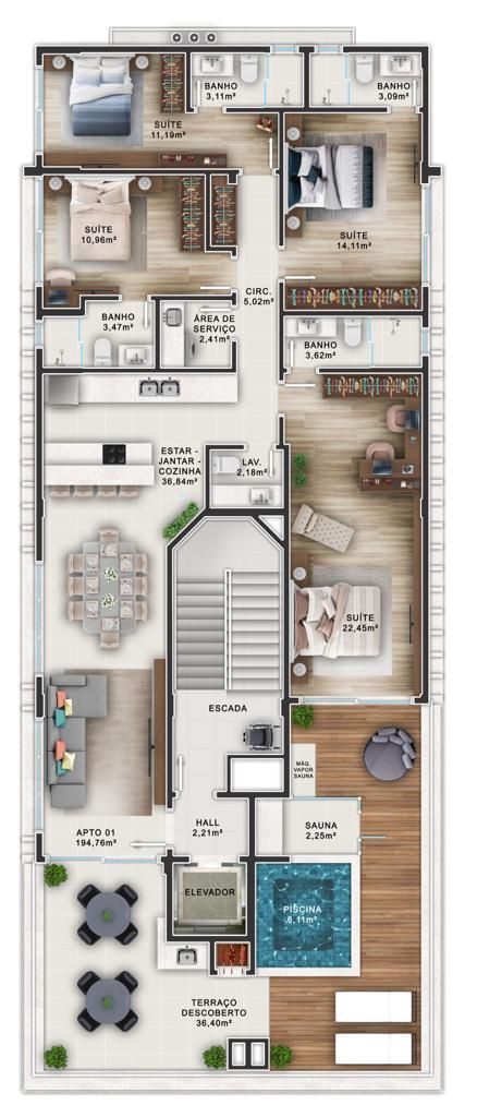 Apartamento à venda com 2 quartos, 80m² - Foto 11