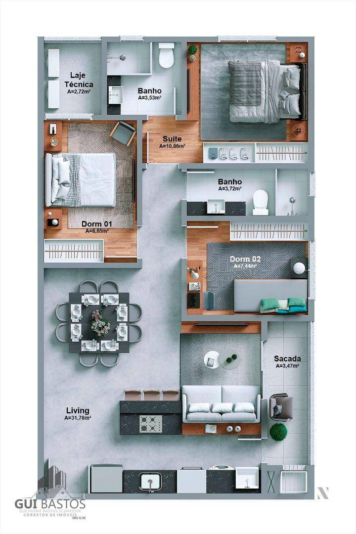 Apartamento à venda com 2 quartos, 80m² - Foto 11