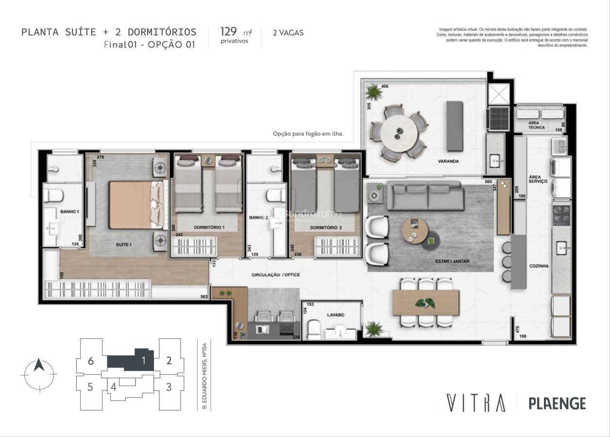 Apartamento à venda com 3 quartos, 136m² - Foto 39