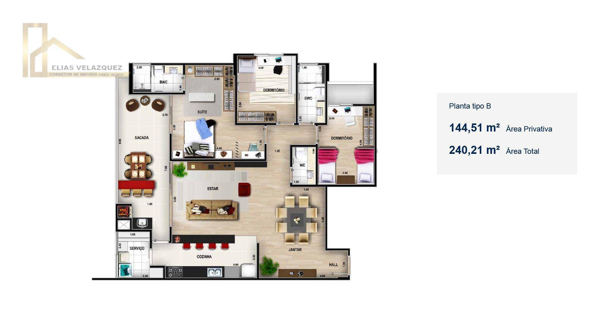 Apartamento à venda com 3 quartos, 137m² - Foto 36