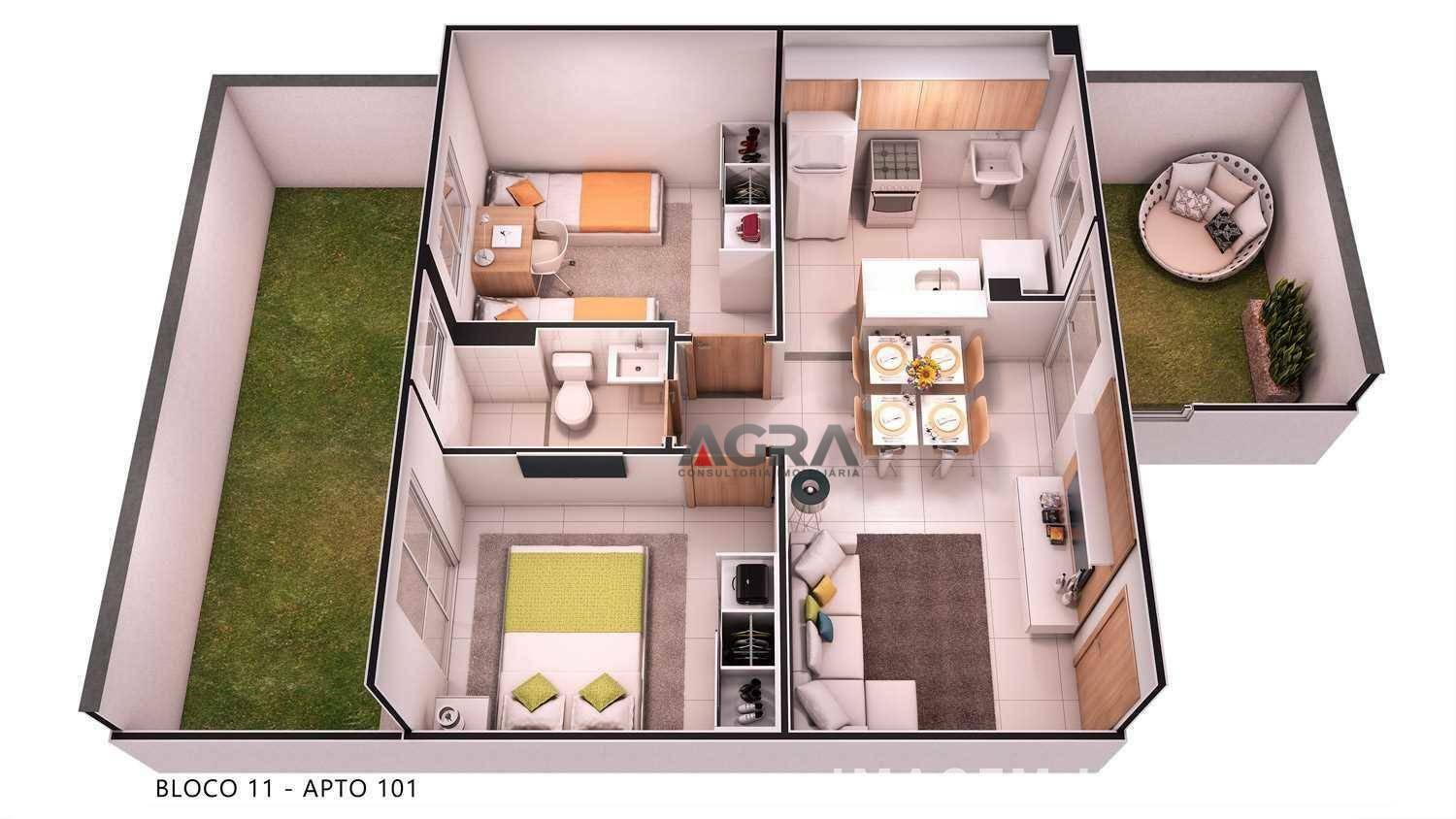 Apartamento à venda com 2 quartos, 44m² - Foto 9