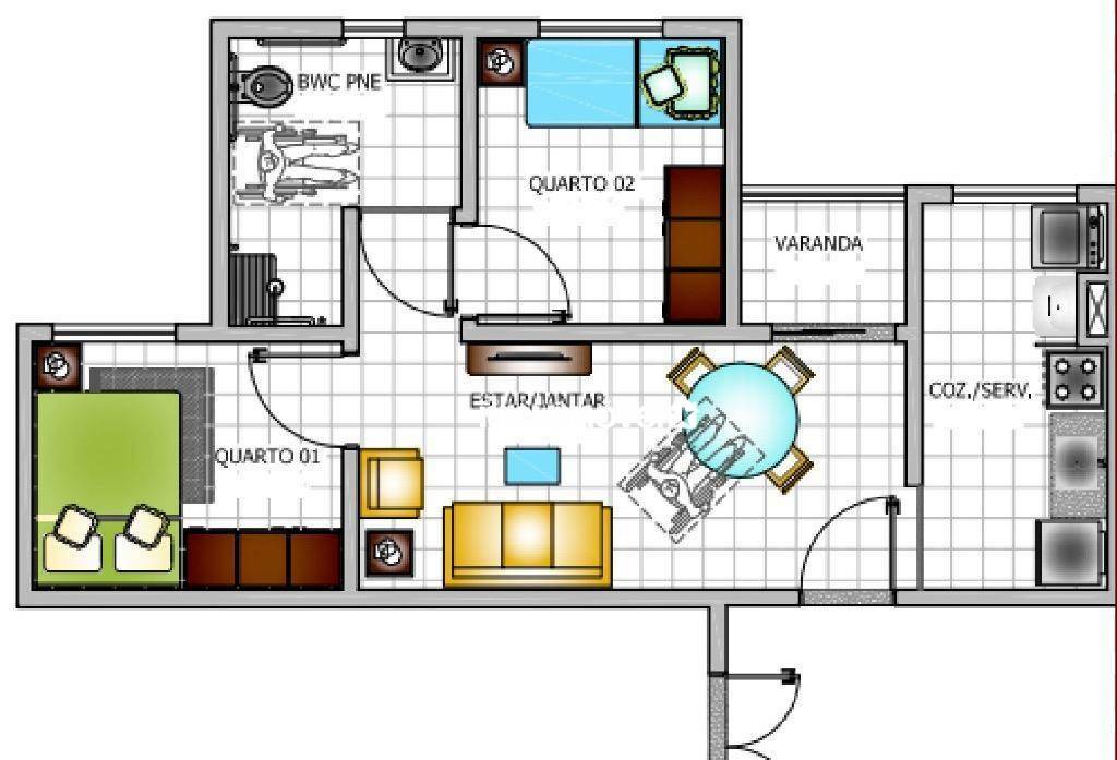 Apartamento Lançamentos com 2 quartos, 42m² - Foto 28