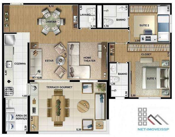 Apartamento à venda com 3 quartos, 96m² - Foto 20