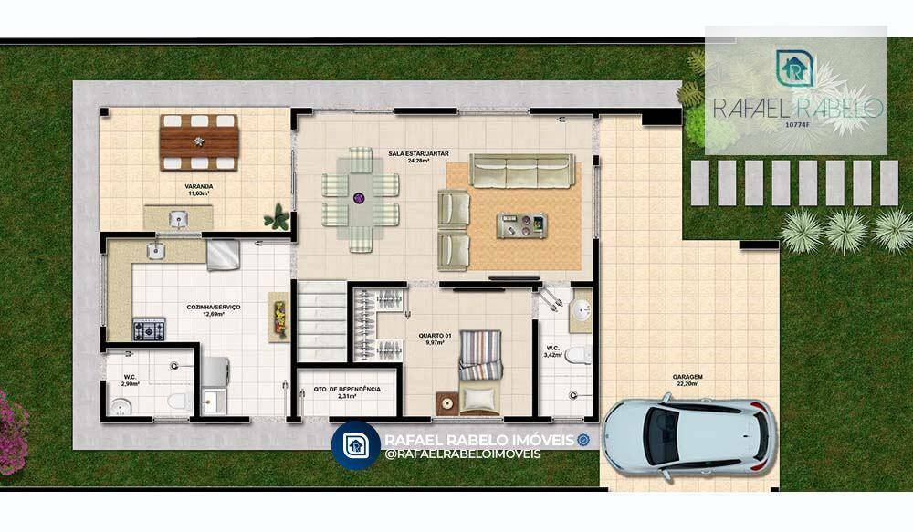 Casa de Condomínio à venda com 4 quartos, 183m² - Foto 2