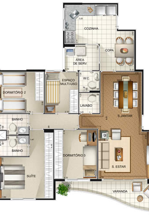 Apartamento à venda com 3 quartos, 104m² - Foto 5