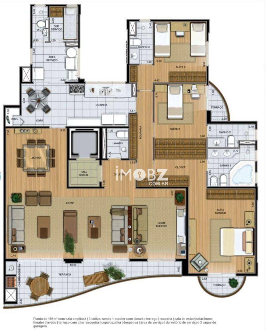 Apartamento à venda com 3 quartos, 191m² - Foto 20