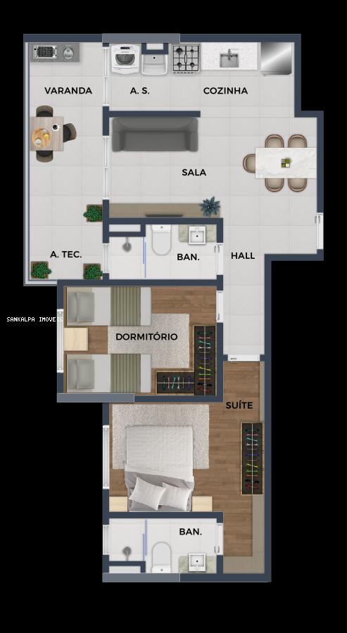 Apartamento à venda com 2 quartos, 60m² - Foto 17