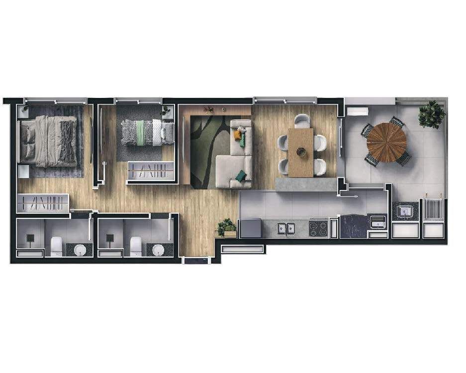 Apartamento à venda com 2 quartos, 66m² - Foto 19